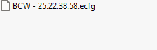 BCW ecfg files